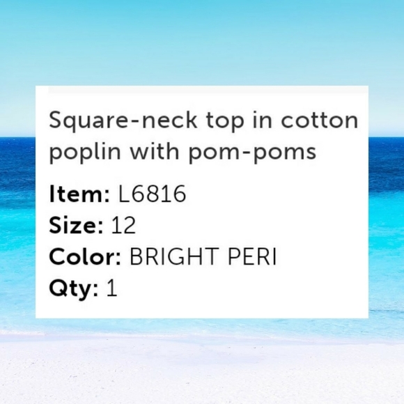 NWT J.Crew Cotton Top - Picture 2 of 3